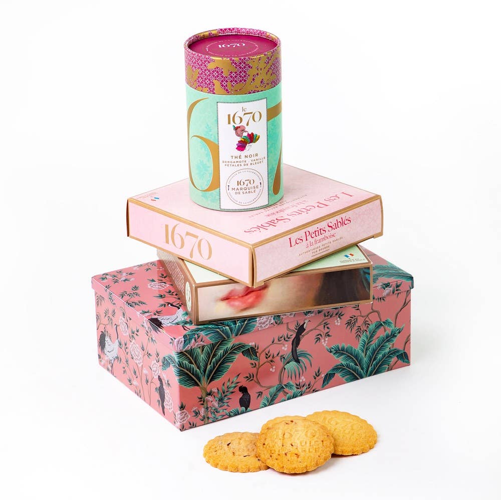LA SABLESIENNE - Wholesale Cookie - Raspberry Shortbread Cookies Box3