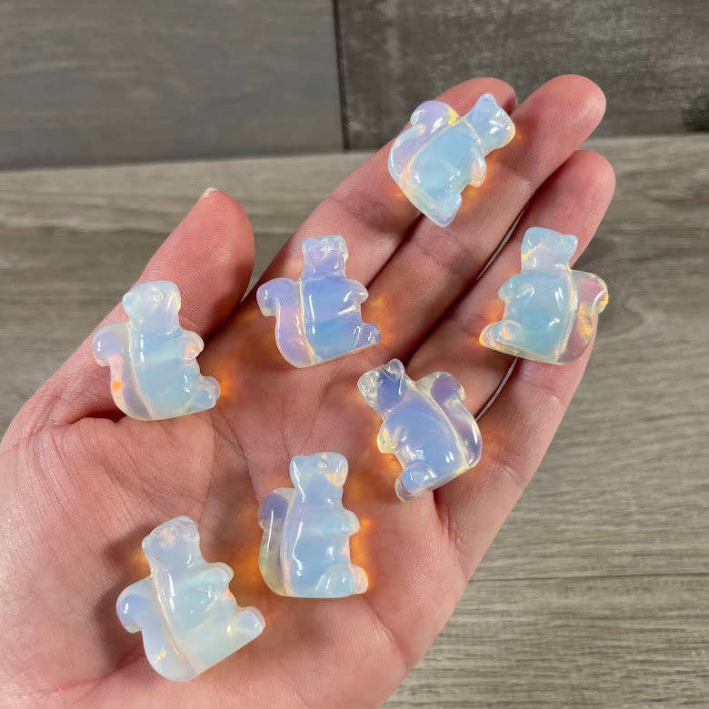 Keystone Crystals - Vente Figurine décorative - Figurines d'écureuils en pierres précieuses petites – Cristal sculpté assorti2