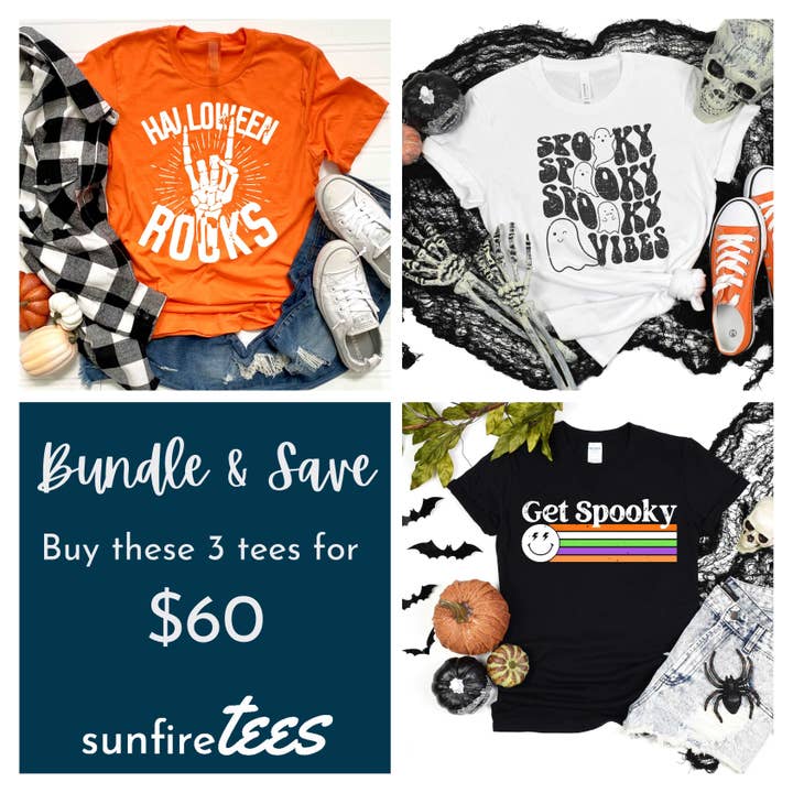 Buy 3 Tees for $60 - Halloween for wholesale by Sunfire Tees