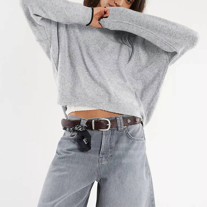 Dipped Shop – Pulôver - Mulher por atacado – Camisola Moderna de Gola Redonda com Manga Comprida DP25E5176