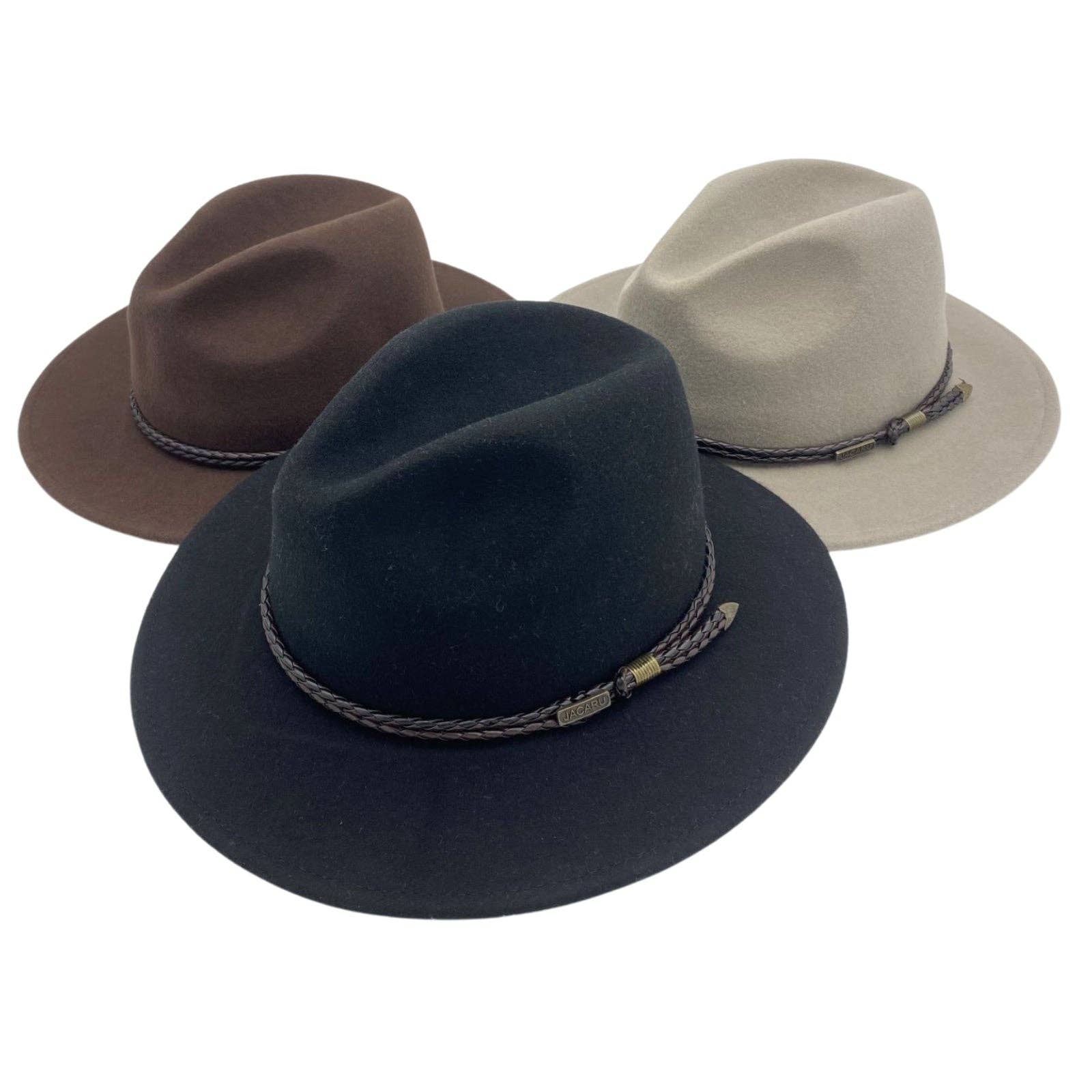 Jacaru Australia - Vente Chapeau en feutre – unisexe - Chapeau Fedora Jacaru 1847 Outback34
