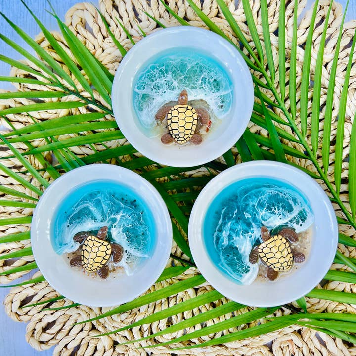 Ceramic Resin Turtle Jewelry Dish for wholesale by Ashley Lasko Creates
