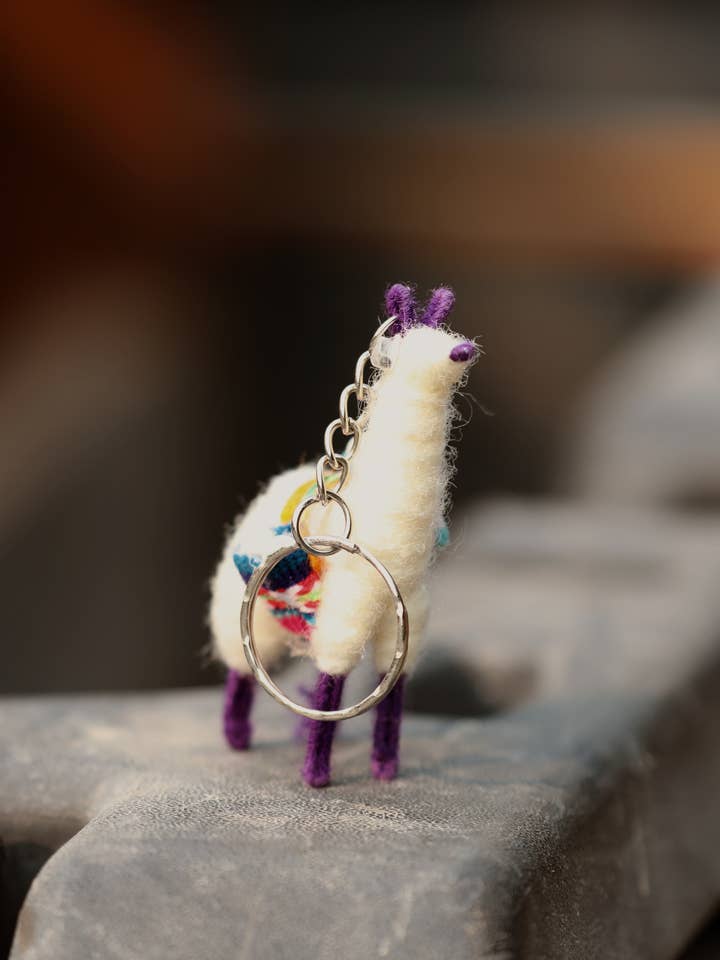 Alonzo Alpaca Keychain for wholesale by Meraki Movement