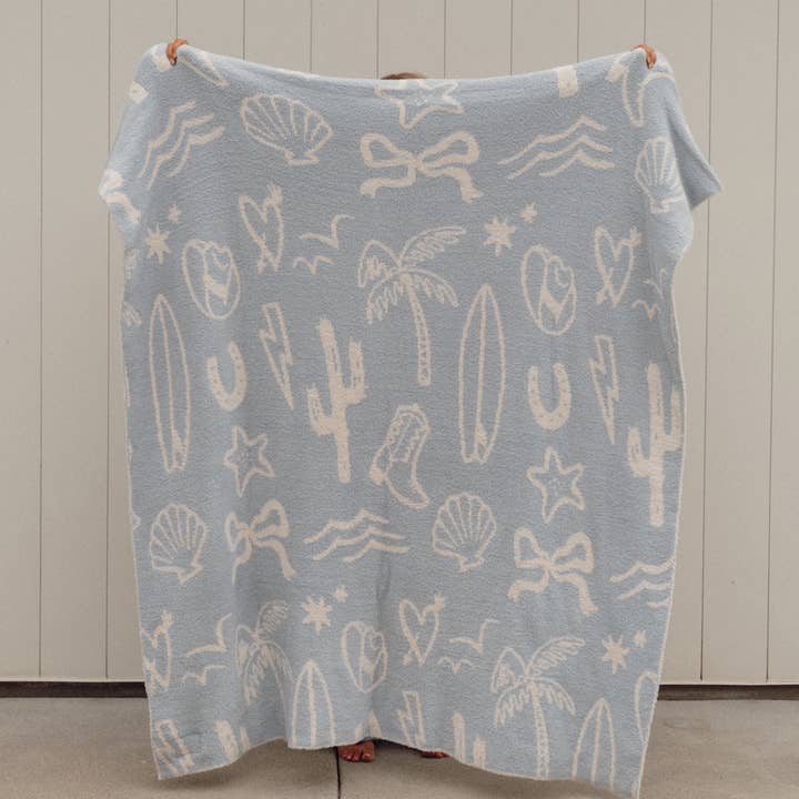 Local Beach - Wholesale Throw Blanket - Coastal Cowgirl Luxe Home Blanket2