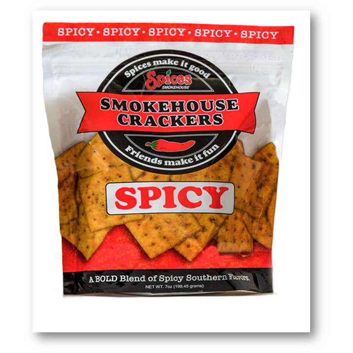 Smokehouse Crackers - Wholesale Crackers - Spices Smokehouse Crackers - Original Spicy Flavor - 12ct