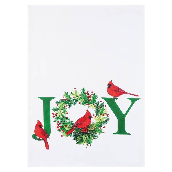 Cardinal Joy Kitchen Towel - Sally Eckman Roberts for wholesale by Peking Handicraft