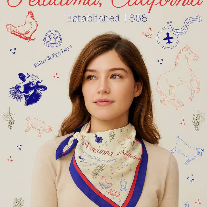 Petaluma Scarf for wholesale by Luma Vintage