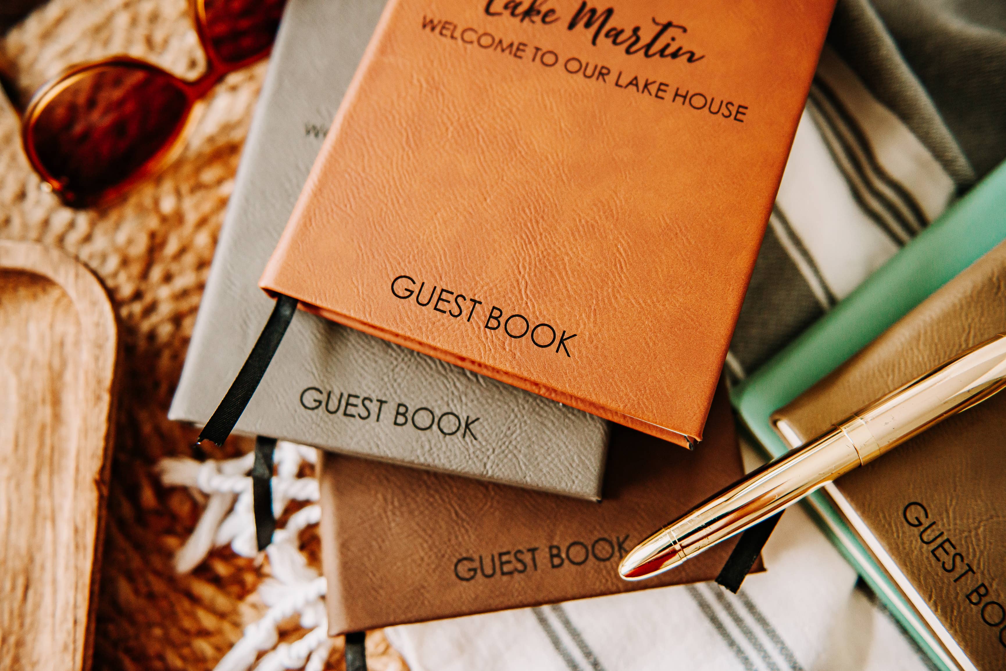 The Lillie Pad - Wholesale Guest Book - Custom Beach House Guest Book Journal - Vacation Home  4