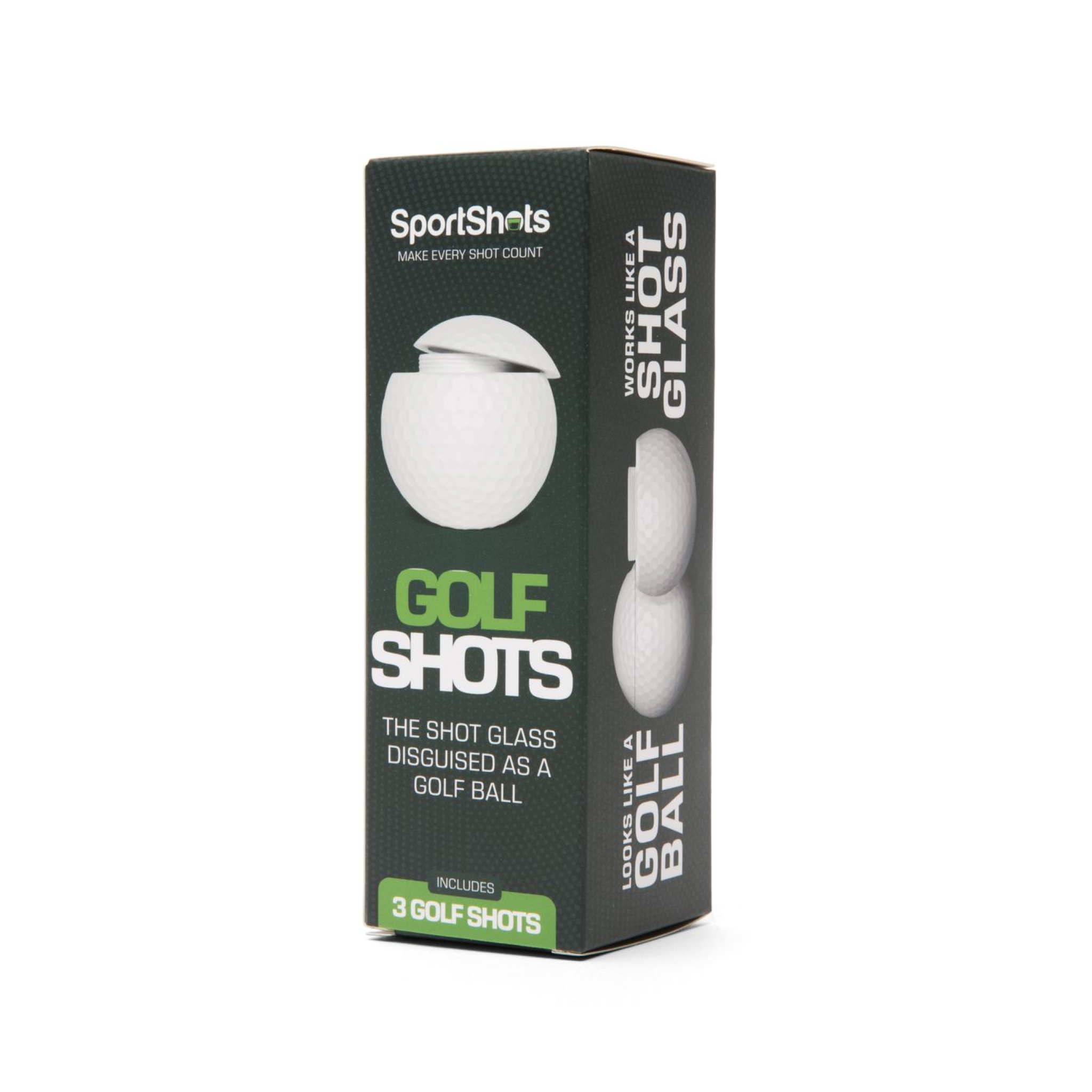 Sport Shots - Wholesale Shot Glass - Golf Shots - Golf Ball Shaped Shot Glass - Sleeve of 36