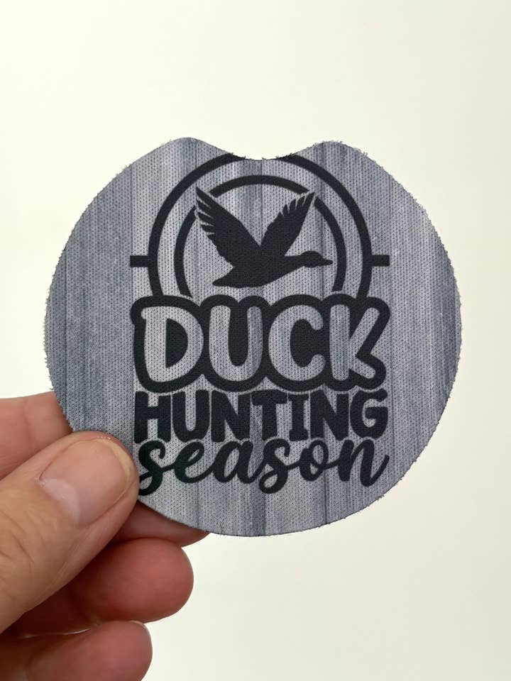 Duck Hunter Car Coaster Set, Hunting Shop, Gifts for Men for wholesale by Daisy Lane - Hunting, Sports & Beer Gifts