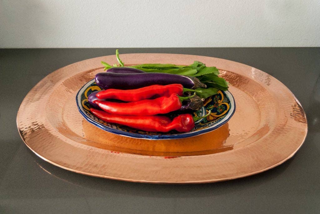 Sertodo Copper - Wholesale Platter - Copper Thessaly Oval Platter2