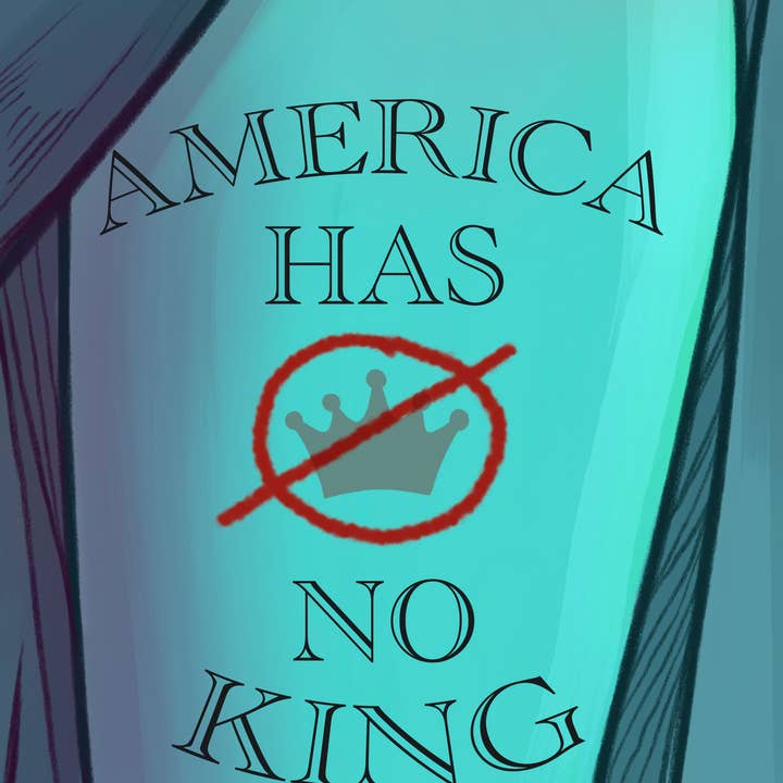 Con miedo por nuestra democracia, disiento - Pegatina troquelada para venta al por mayor de Karen Hallion Illustration