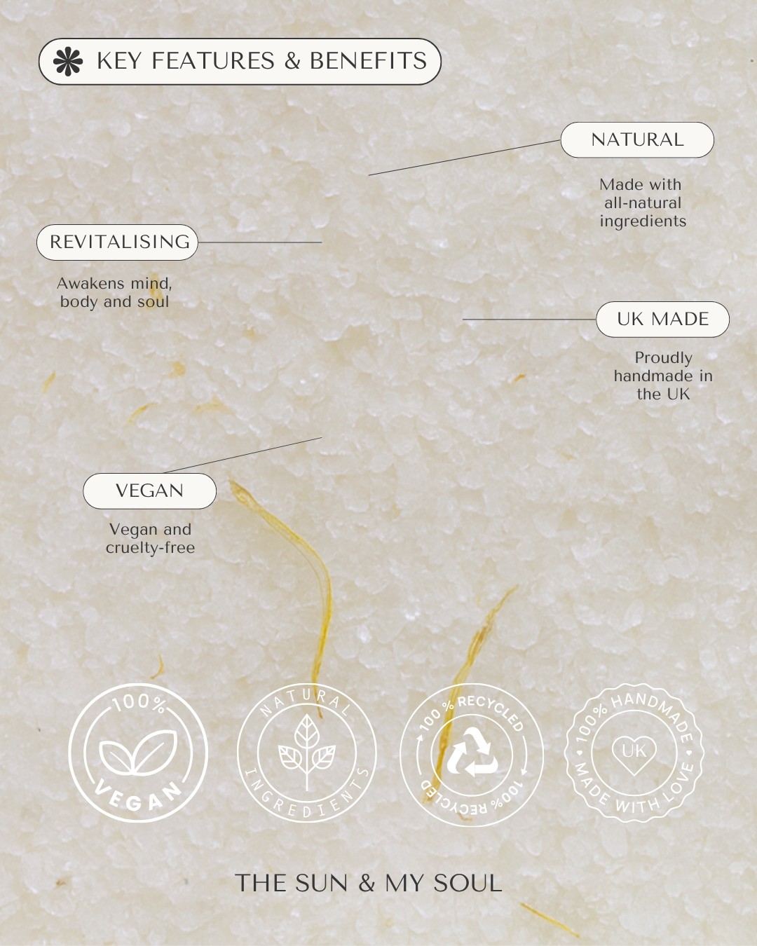 The Sun & My Soul Bath Bomb Soak Wellness Gifts - Wholesale Badzout - Oplaad Luxe Bad Himalayazout Cadeau⎜Citrusgeur3