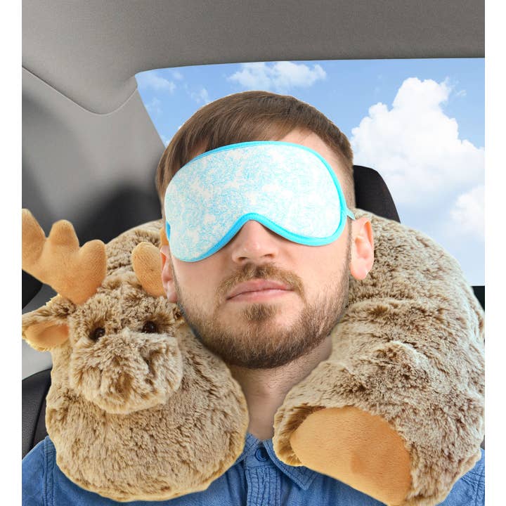 Cota Global - Wholesale Stuffed/Plush Toy - Kids & Baby - Super-Soft Plush Neck Pillow - Moose4