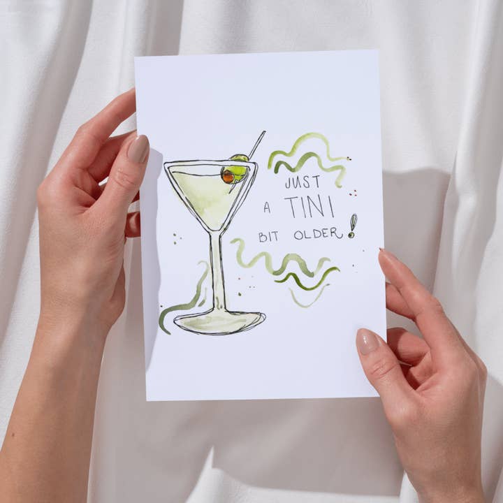 Birthday | Tini Bit Older Card for wholesale by Song & Sparrow Studio