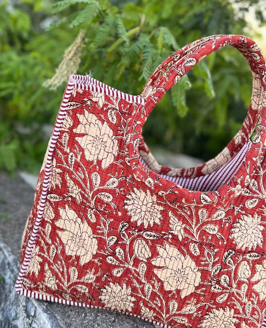 bhavnas boutique - Wholesale Tote Bag - Women's - Cotton Quilted Handbag Quilted Bag Women's Handbags1