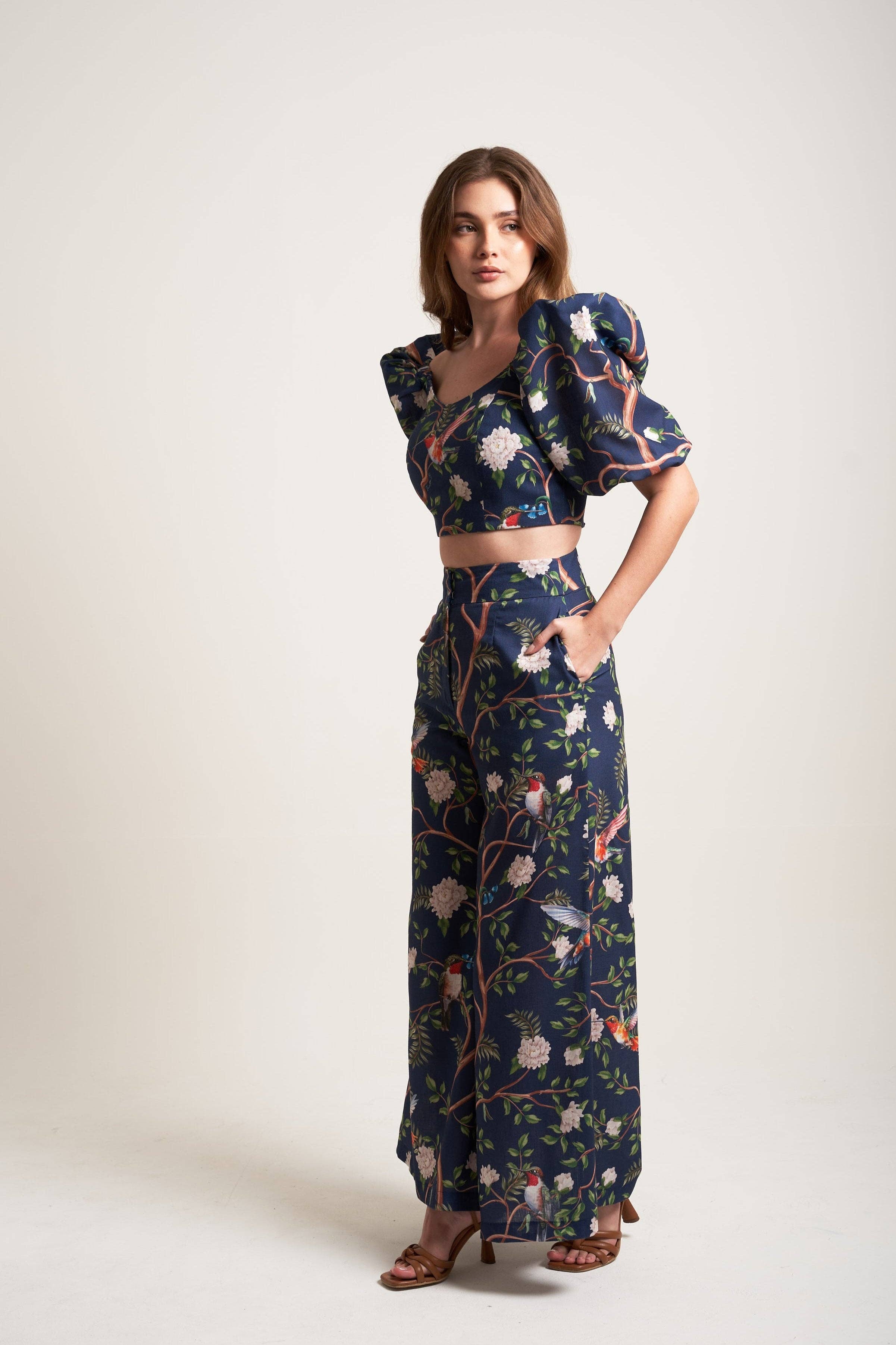 JUAJUA - Vendita all'ingrosso Pantalone - Donna - Pantaloni Hummingbird Haven Palazzo1