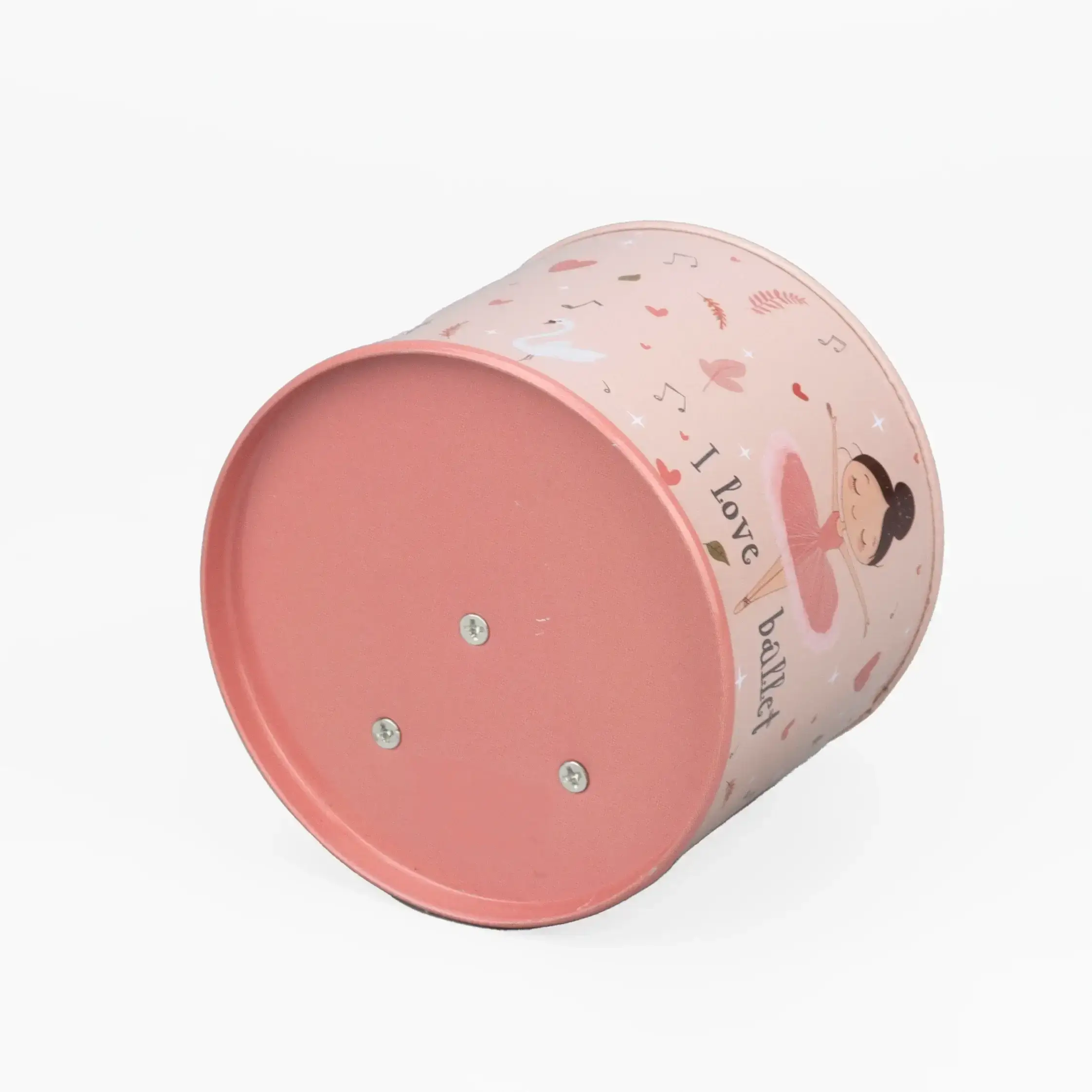 giftland - Wholesale Music Box - Kids & Baby - Tin Barrel Hand Crank Music Box - Ballerina Theme 5