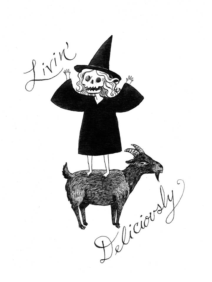 Livin Deliciously - 5x7 ”tryck för wholesale av Stupid Animal Shop