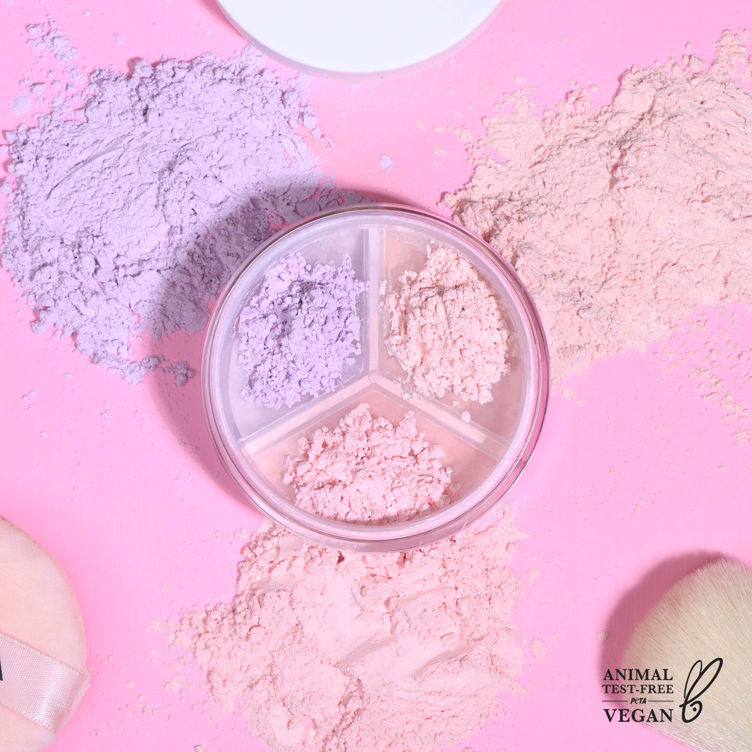 Moira Cosmetics - Wholesale Make-up setting spray/powder - SET & CORRECT LOOSE SETTING POWDER - 005, Rose Pink