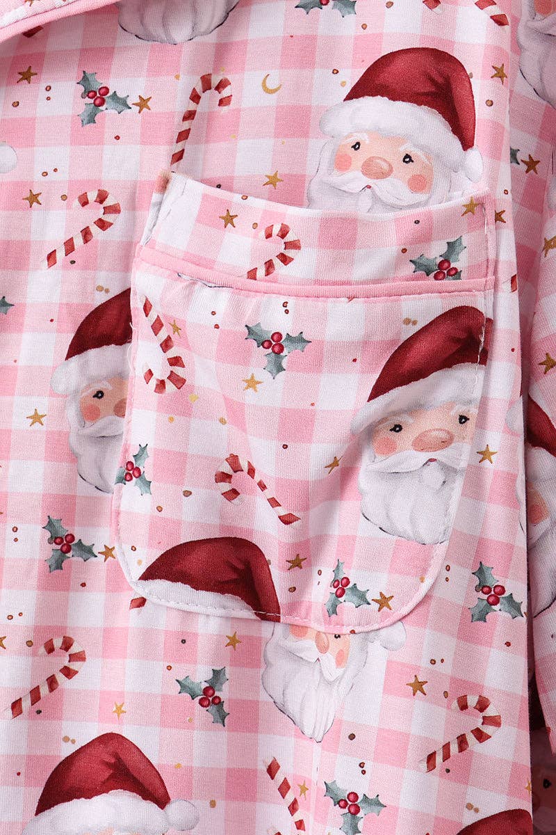 Mom & Co. - Wholesale Sleepwear Set - Women's - Pink santa claus bamboo mom pajamas set3
