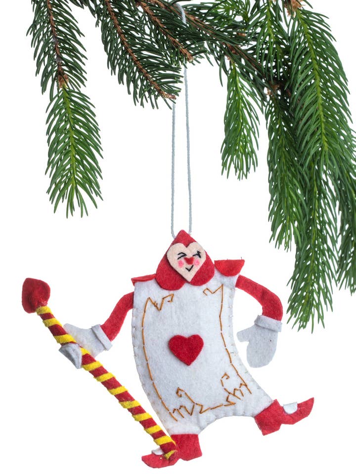 Card of Hearts Ornament for wholesale by Silk Road Bazaar