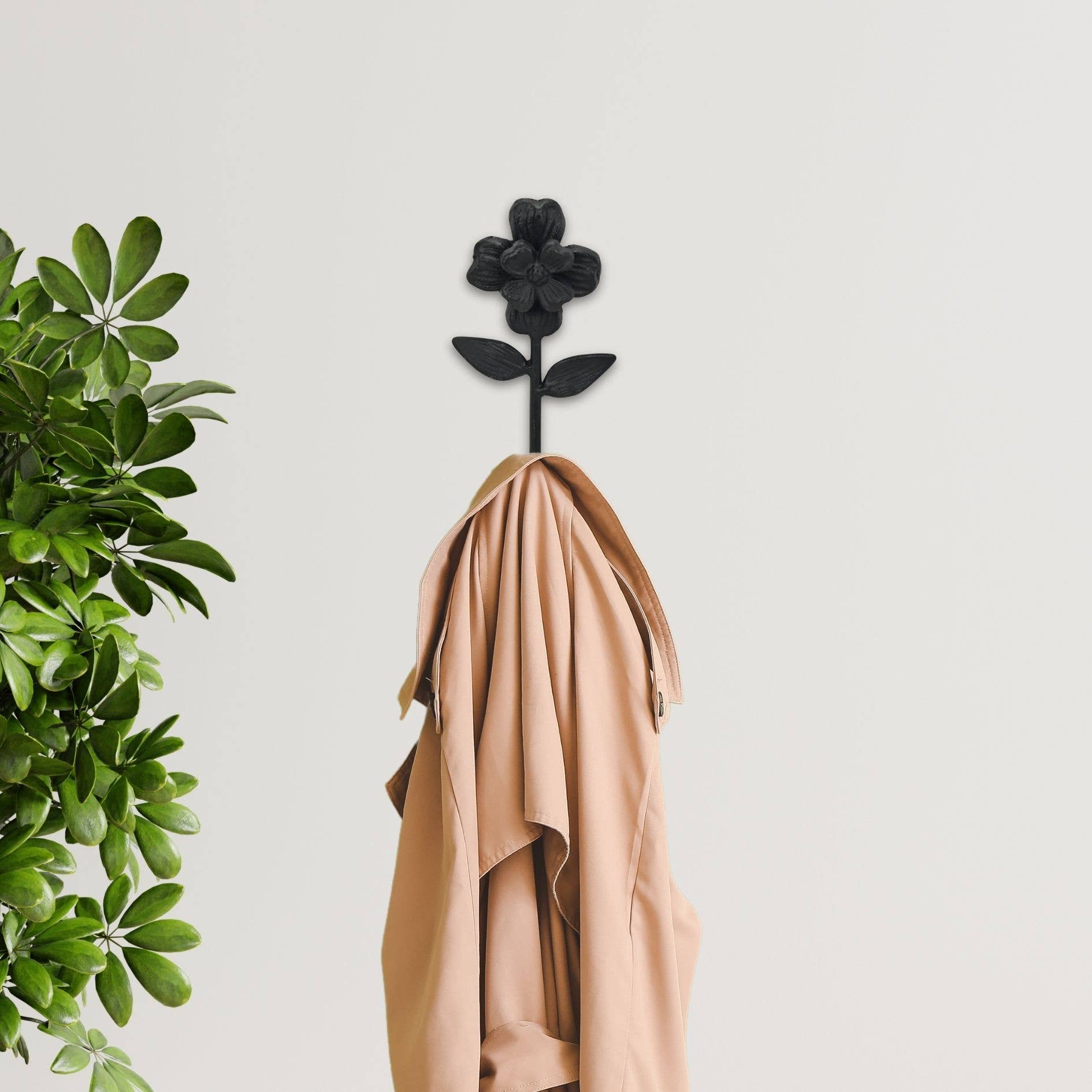 Cheungs Home Decor - Wholesale Wall Hook - Mythra Flower Cast Iron Wall Hook2