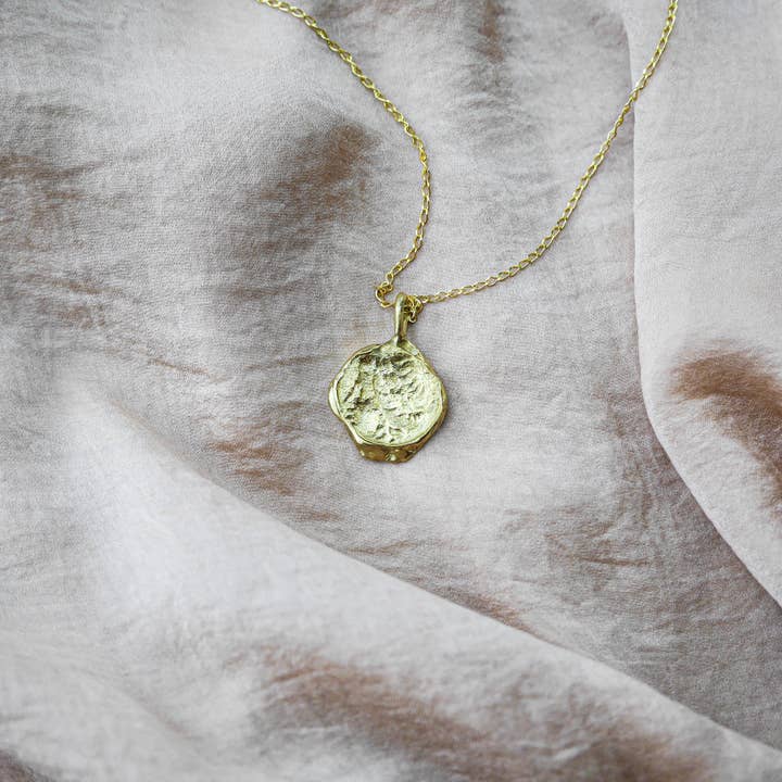 Athena Ancient coin necklace for wholesale by Taken Twice