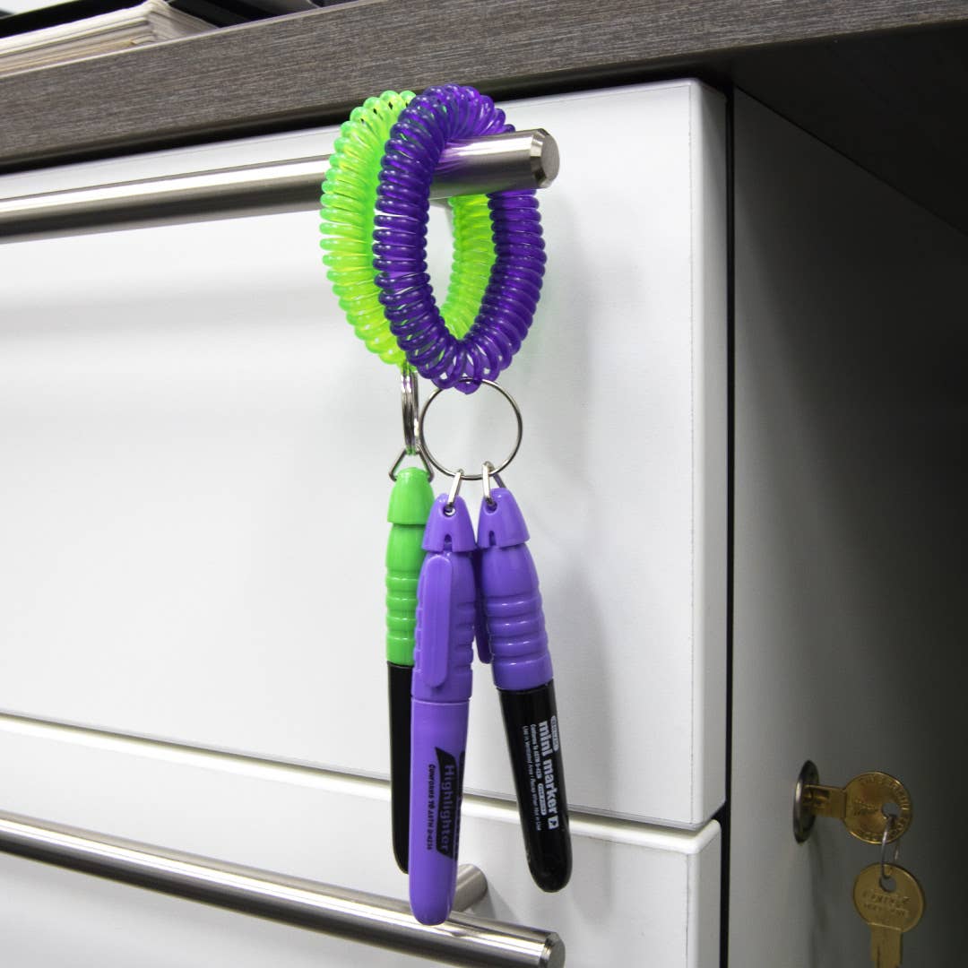 BAZIC Products - Wholesale Keychain - Unisex - Wrist Coil w/ Key Holder (2/Pack)3