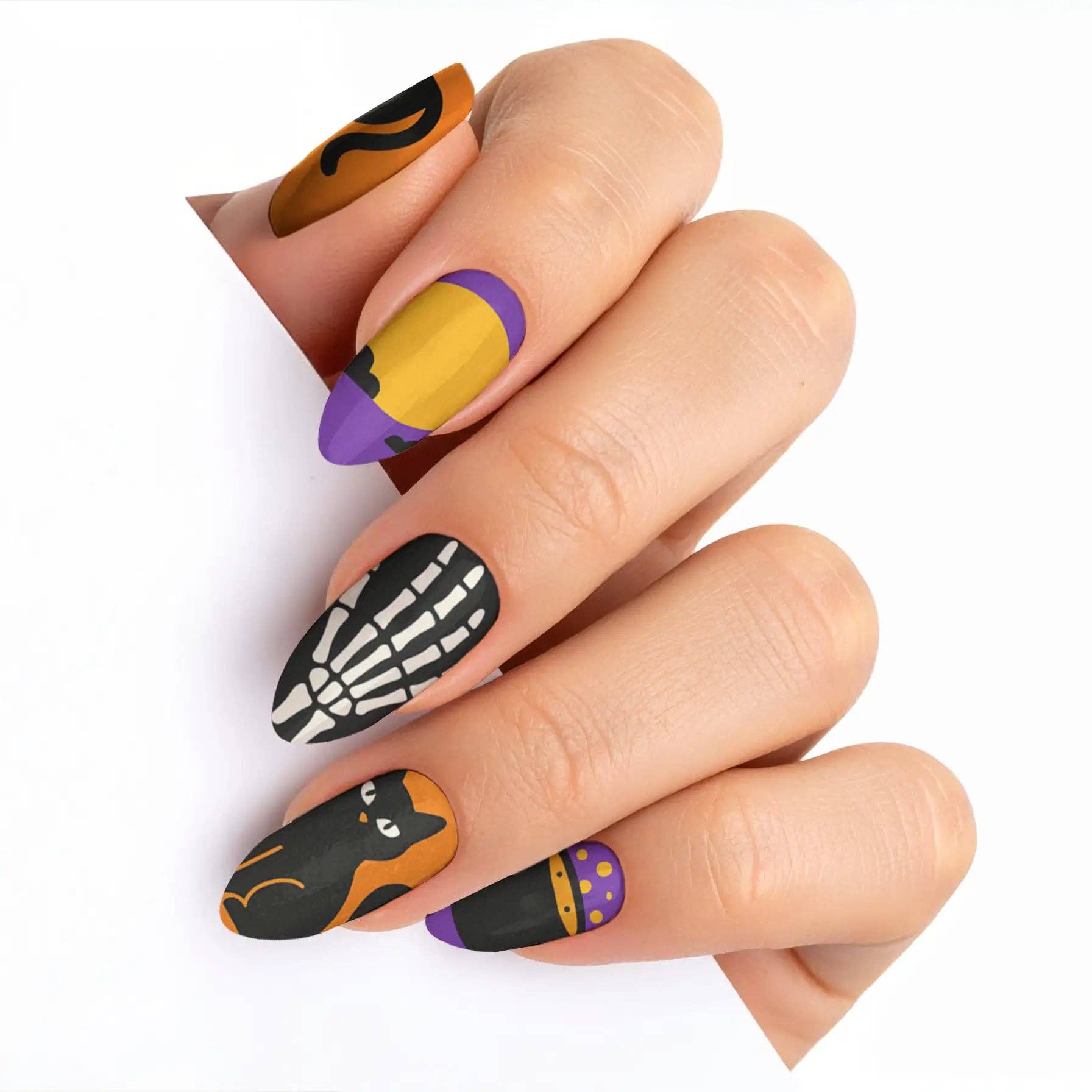 FYNE BODY - Wholesale Press-on/fake nails - Eclipse Enchantment Black Halloween Press-On Nails20