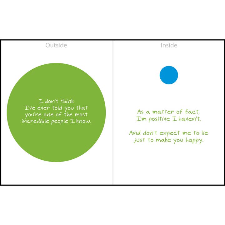 "Lie To Make You Hapy" Greeting Card for wholesale by Zippernut Press™