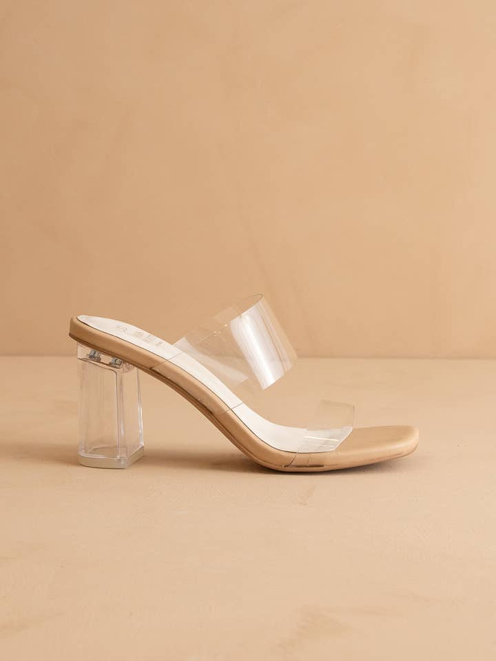 The Emma Clear | Invisible Block Heel for wholesale on Faire