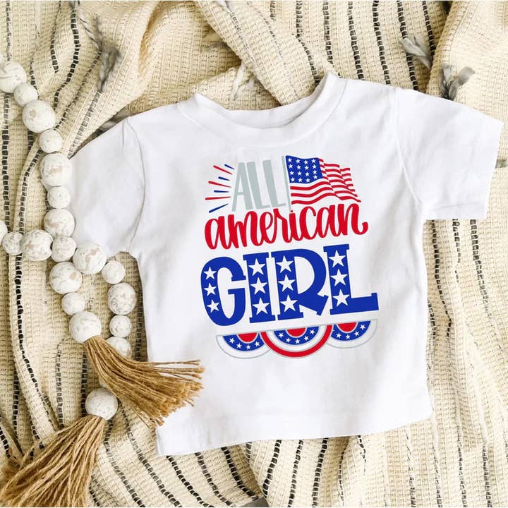 All American Girl Tee for wholesale by Rockin’ 5A Apparel