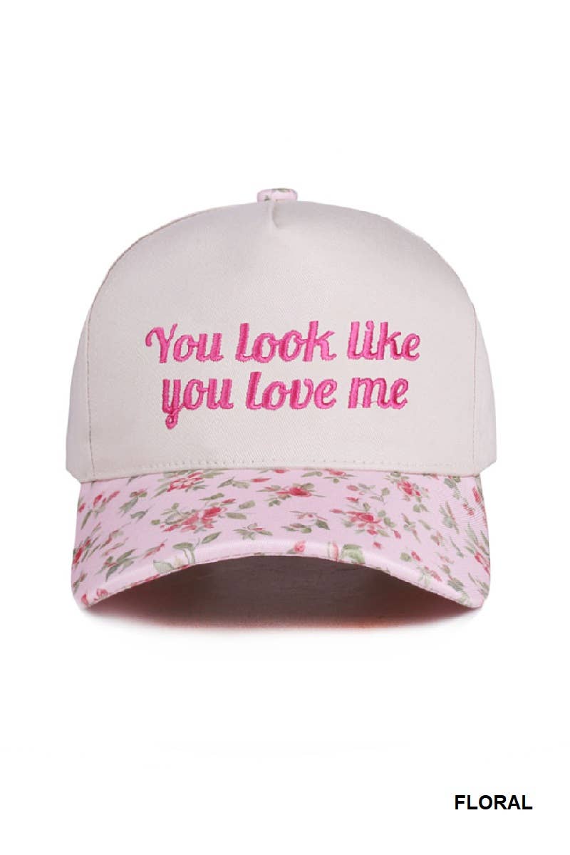 42POPS - Vendita all'ingrosso Cappellino da baseball - Donna - ,,....0919 Sembri che mi ami Cappello in tela di cotone bicolore SI-28815