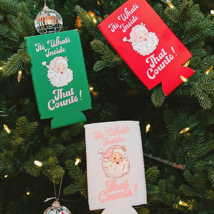It's What's Inside That Counts Holiday Slim Can Cooler and other Purchase Wholesale inside. Free Returns & Net 60 Terms on Faire trending on Faire.