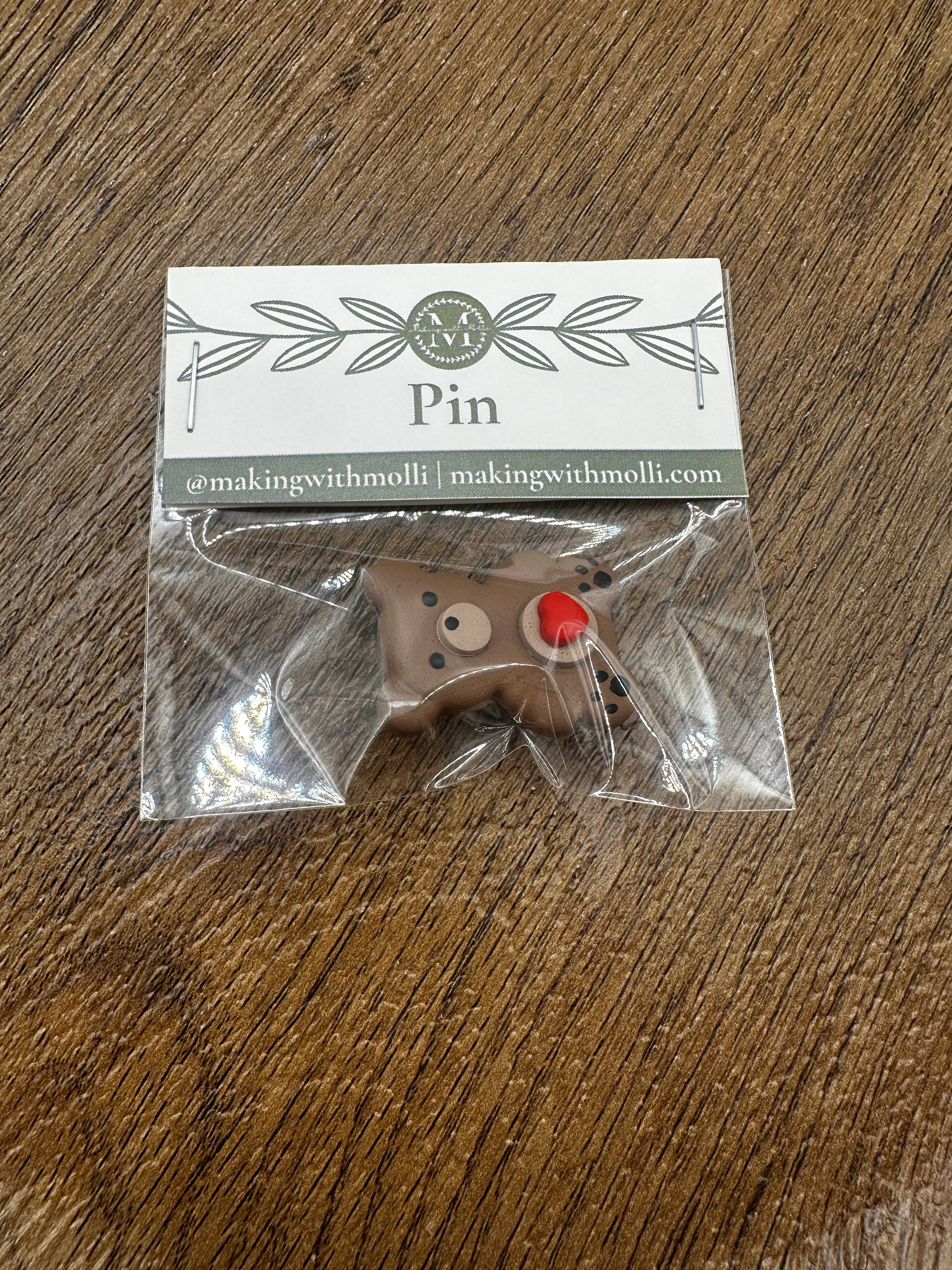 Making with Molli - Wholesale Brooch - Teddy Bear Polymer Clay Pin2