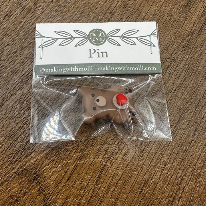Making with Molli - Wholesale Brooch - Teddy Bear Polymer Clay Pin2