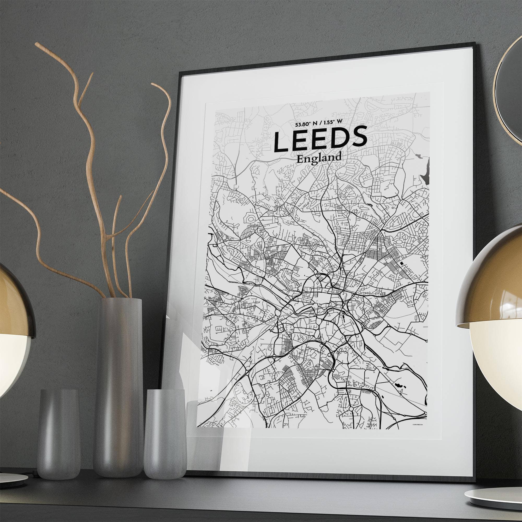 OurPoster.com – wholesale Poster – Leeds karta affisch239