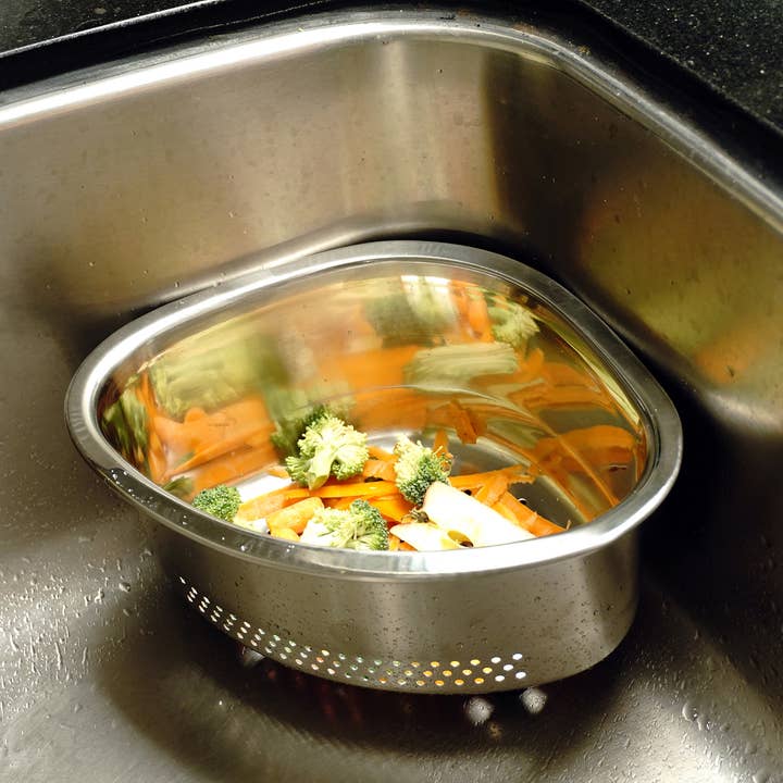 RSVP International - Wholesale Kitchen Storage/Organizer - In-Sink Corner Basket - Ss6