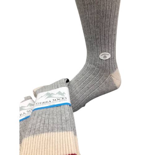 Sierra Socks – wholesale Socks – Men's – Wool Striped Boot Work Men's 3 Pair Pack Socks M64009
