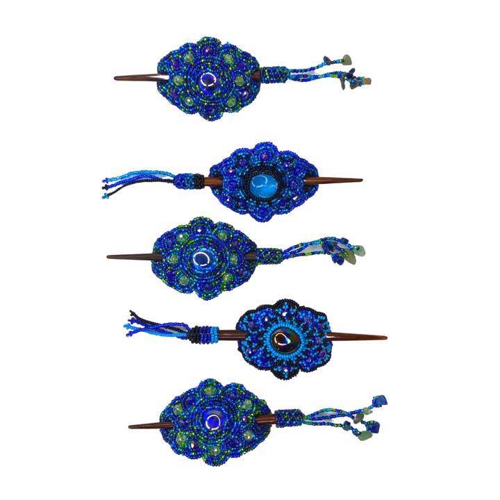 Lumily - Wholesale Barrette - Women's - Michelle Seed Bead Barrette (Assorted) - Guatemala9