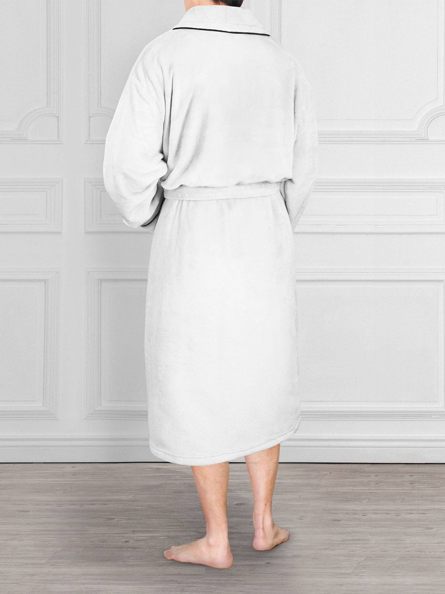 Pavilia - Wholesale Badjas - Heren - Herenbadjas van fleece met contrastpaspel36