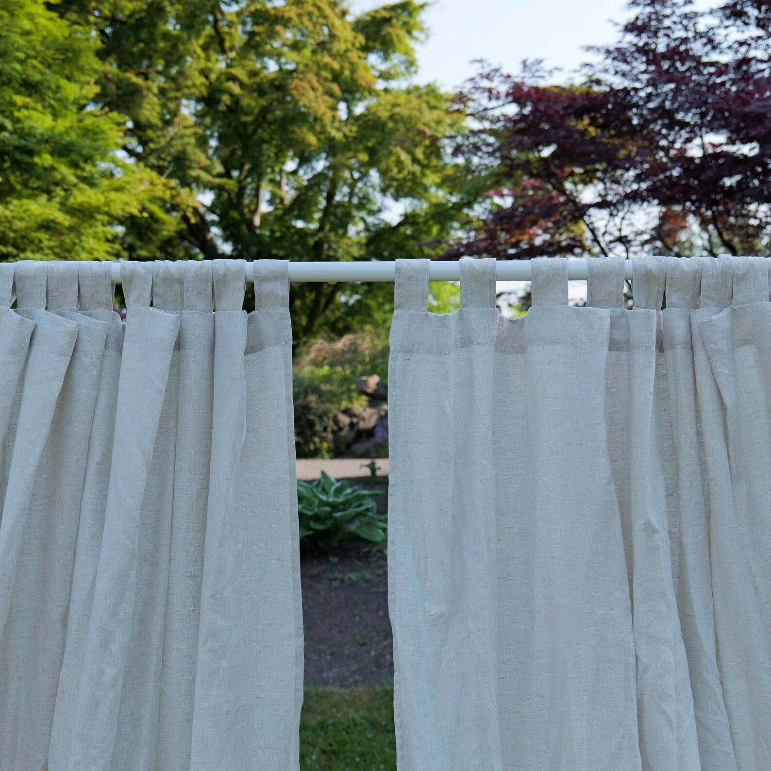 Q VITA - Wholesale Curtain - 100% French Linen Curtain/Drape (2 pcs) - Semi Sheer7