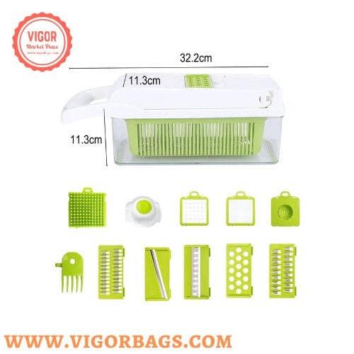 VIGOR - Wholesale Kitchen Tool/Gadget - Professional Vegetable Slicer for Kitchen 12 in 14