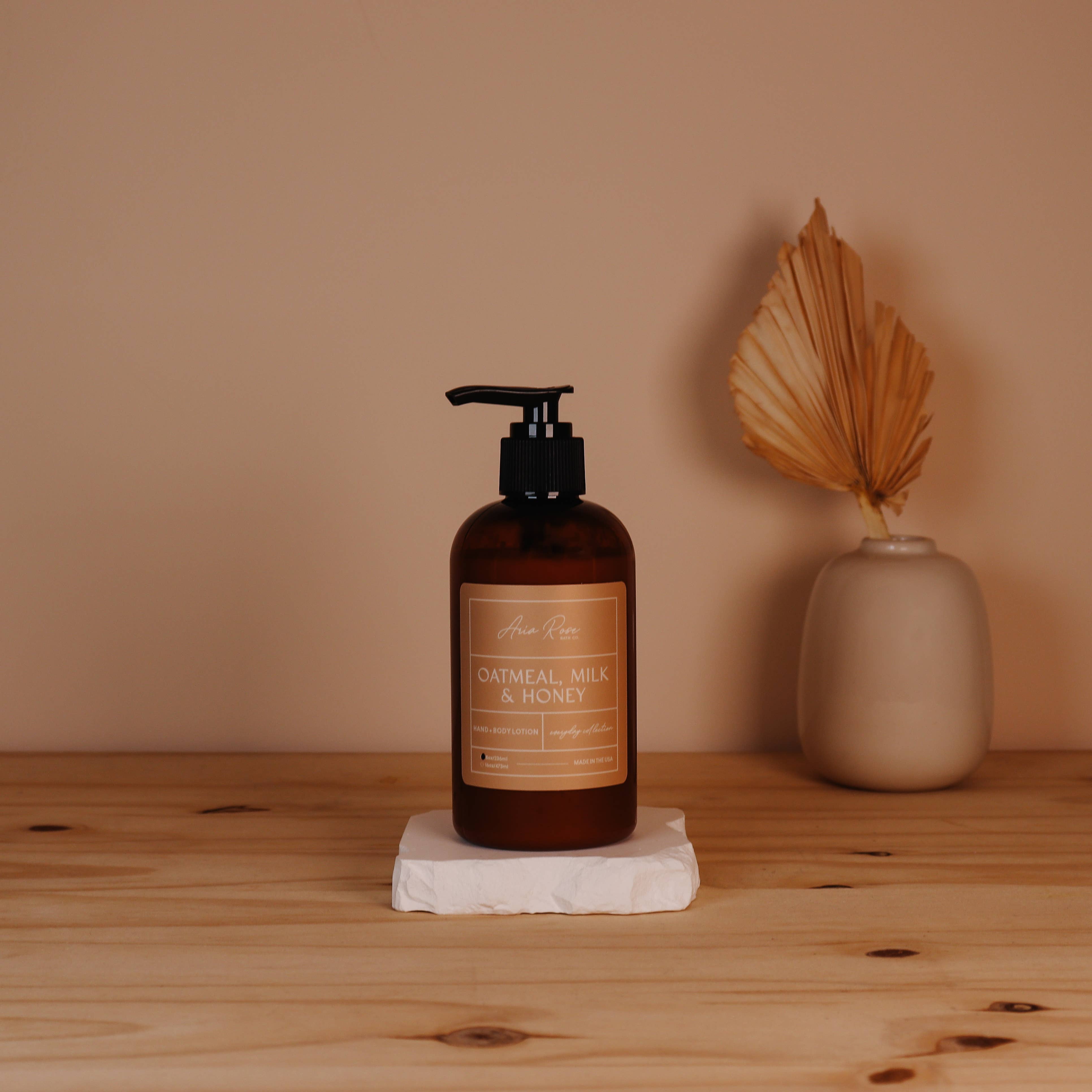 Aria Rose Bath Co - Wholesale Hand & Body Lotion - Oatmeal, Milk, & Honey Hand + Body Lotion2