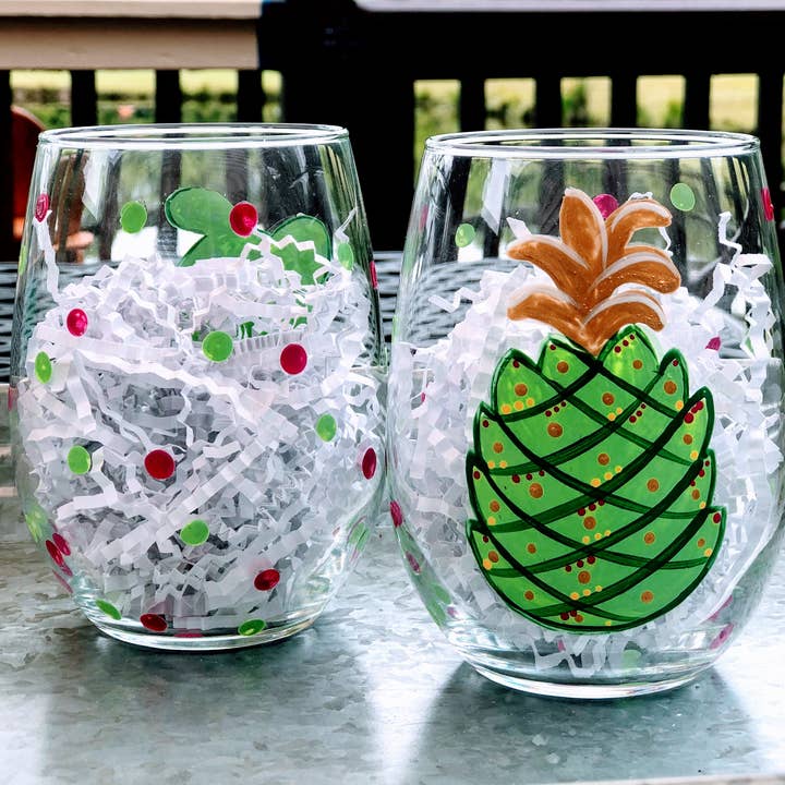 Kricket Lane Designs - Wholesale Wine Glass - Sea Life Stemless Wine Glasses5