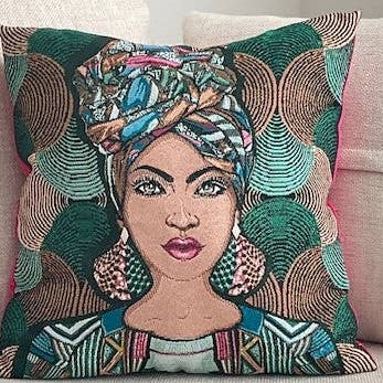 Wrapped and Ready Queen Accent Pillow (Green) for wholesale by Zansette Home