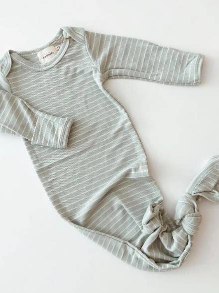Knotted Sleep Sack Sea Foam Stripe for wholesale by Eadaie