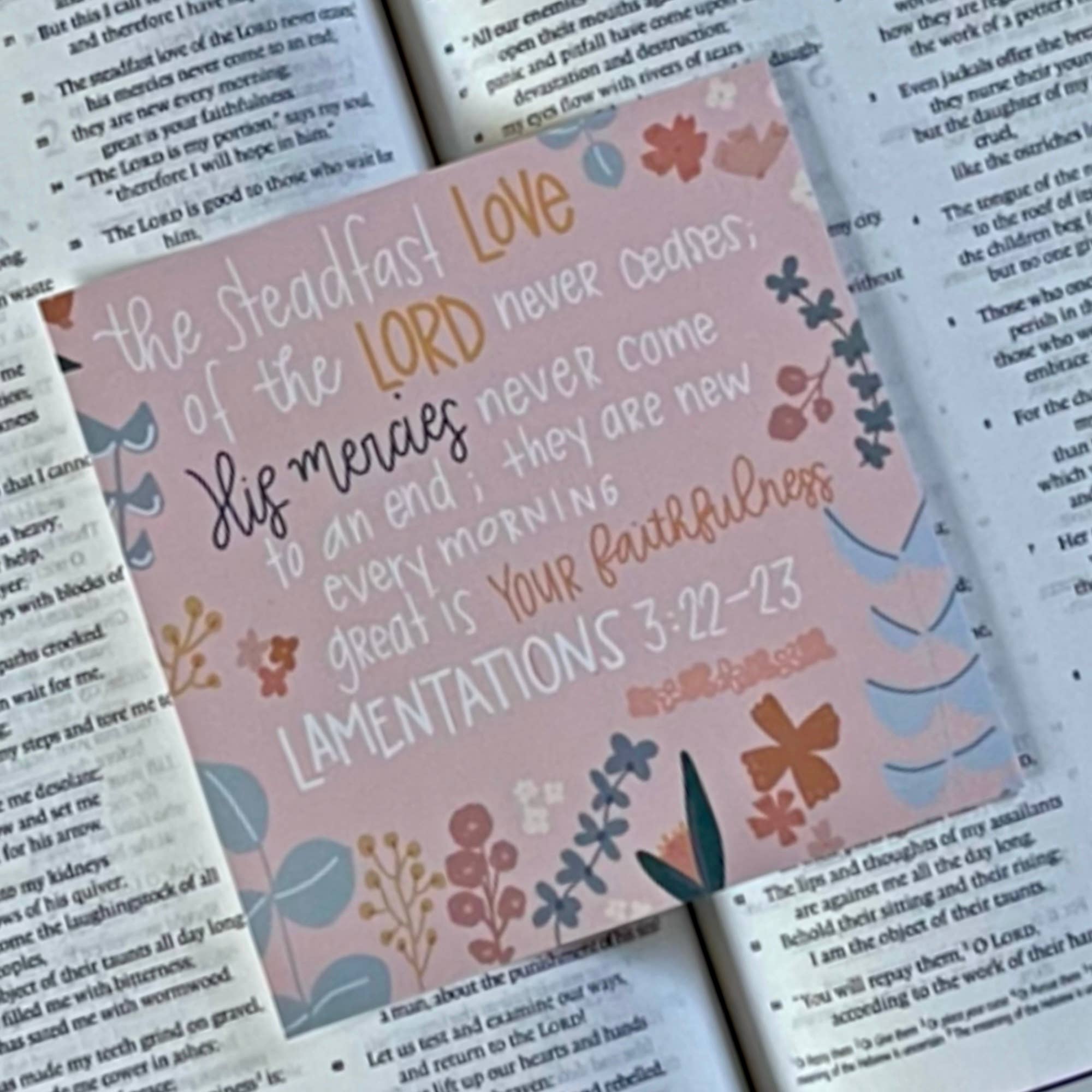 swaygirls - Wholesale Religious Card - Scripture Cards | Lamentations 3:22-23 | Prayer Cards17