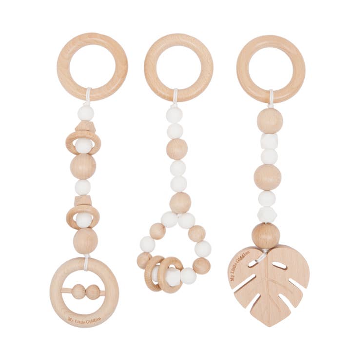 My Little Giggles - Wholesale Wood Toy - Kids - My Little Play Bar & x3 Toy Package – Natural Frame